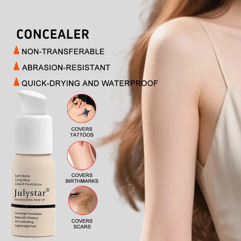 Eye Concealer - 24-Hour Long-Lasting, High-Coverage Matte Finish, Korean Pressed Powder Foundation, for a Flawless Complexion.