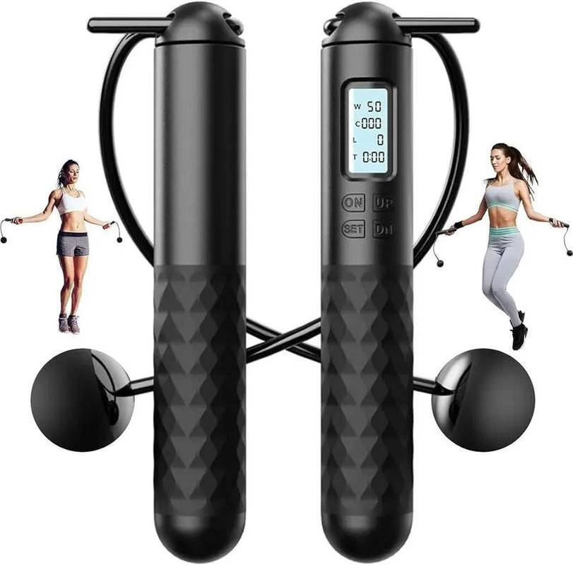 Smart Gravity Ball Jump Rope - Cordless Skipping with Digital Counter, Adjustable Weight for Home/Gym Workouts,Parent-Child Interaction, Valentine'S Day Gift, Birthday Gift